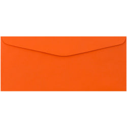 JAM Paper® Booklet Envelopes, #9, Gummed Seal, Orange, Pack Of 50