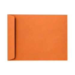 LUX Open-End Envelopes, 6&quot; x 9&quot;, Peel &amp; Press Closure, Mandarin Orange, Pack Of 250