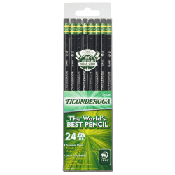 Ticonderoga Pencil 2 Lead Soft Pack of 24 - Office Depot