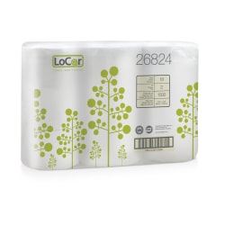 Locor 2 Ply Toilet Paper 1500 Sheets Per Roll Pack Of 18 Rolls Office Depot