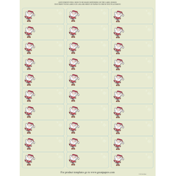 Download Great Papers Holiday Address Labels 20092184 2 58 X 1 Merry Christmas Santa Pack Of 300 Office Depot