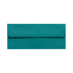 LUX #10 Envelopes, Peel &amp; Press Closure, Teal, Pack Of 50