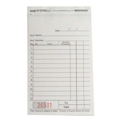 Guest Check Books 2 Part Carton Of 100 - Office Depot