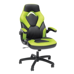 Photo 1 of OFM Essentials Racing Style Bonded Leather High-Back Gaming Chair, Green/Black
**MISSING COMPONENTS**PARTS ONLY**