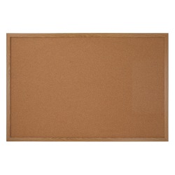 Office Depot Brand Brand Cork Bulletin Board 24 X 36 Oak Frame Office Depot