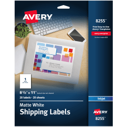 office depot full sheet labels