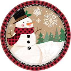 Download Amscan Christmas Winter Wonder Plates 32pk Office Depot