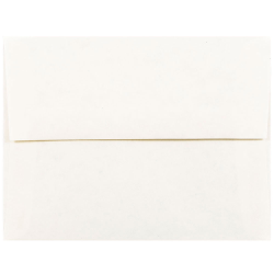 JAM Paper® Booklet Invitation Envelopes, A2, Gummed Seal, 30% Recycled, White, Pack Of 25