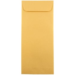 JAM Paper® #10 Policy Envelopes, Button & String, Gold Stardream Metallic, Pack Of 25
