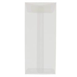 JAM Paper Open End Policy Envelopes 14 5 x 11 12 Translucent Clear Pack ...