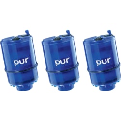 Pur Faucet Mount Replacement Water Filter Mineralclear 3 Pack Blue Office Depot