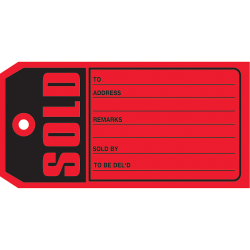 Office Depot Brand Sold Tags 5 4 34 x 2 38 Red Box Of 500 - Office Depot