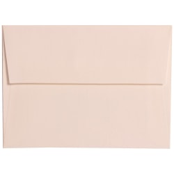 JAM Paper® Booklet Invitation Envelopes, A6, Gummed Seal, Via Linen, 30% Recycled, Bright White, Pack Of 25
