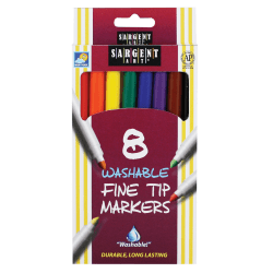 markers washable tip fine sargent assorted colors box