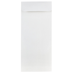 JAM Paper® #10 Policy Envelopes, Gummed Seal, Strathmore Bright White, Pack Of 25