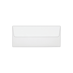 LUX #10 Foil-Lined Square-Flap Envelopes, Peel &amp; Press Closure, White/Red, Pack Of 1,000