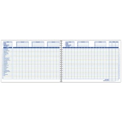 Adams Home Budget Book 10 12 X 7 12 56 Pages White Sheets Navy