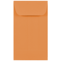 JAM PAPER #3 Coin Business Colored Envelopes, 2 1/2 x 4 1/4, Brown Kraft Manila, 25/Pack