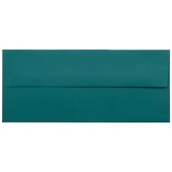 JAM PAPER #10 Business Premium Envelopes, 4 1/8 x 9 1/2, Teal, 25/Pack