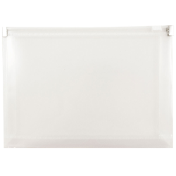 JAM Paper® Plastic Envelopes, 5 1/4" x 8", Clear, Pack Of 12