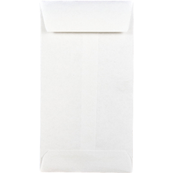 JAM PAPER® #5 Coin Envelopes, 2 7/8" x 5 1/4", White, Pack Of 25