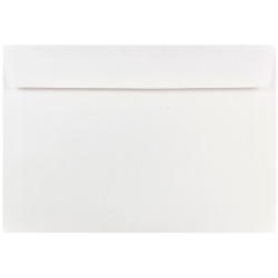 JAM Paper® Booklet Envelopes, 7" x 10", Gummed Seal, White, Pack Of 25