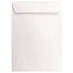 JAM Paper® Open-End 7 1/2" x 10 1/2" Catalog Envelopes, Gummed Seal, White, Pack Of 25