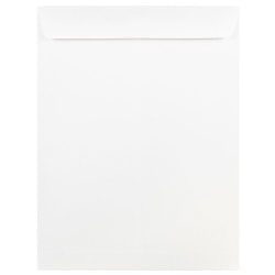 JAM Paper® Open-End 9" x 12" Catalog Envelopes, Gummed Seal, White, Pack Of 25