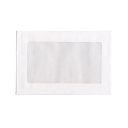 JAM Paper® Window Booklet Envelopes, 9 x 12, White, Pack Of 25