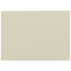 JAM Paper® Blank Cards, 3 1/2" x 4 7/8", With Panel Border, Ivory, Pack Of 100