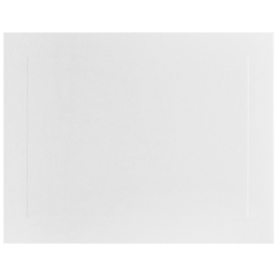 JAM Paper Blank Note Cards Panel Border 4 14 x 5 12 White Pack Of 100 ...