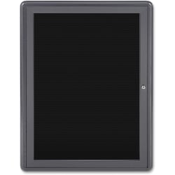 Ghent 1 door Ovation Enclosed Letterboard 34 Height x 24 Width Black ...