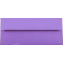 JAM PAPER #10 Business Colored Envelopes, 4 1/8 x 9 1/2, Violet Purple Recycled, 25/Pack