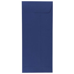 JAM Paper® #10 Policy Envelopes, Gummed Seal, Presidential Blue, Pack Of 25