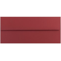 JAM PAPER #10 Business Premium Envelopes, 4 1/8" x 9 1/2", Dark Red, Pack Of 25