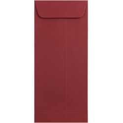 JAM Paper® #10 Policy Envelopes, Gummed Seal, Dark Red, Pack Of 25