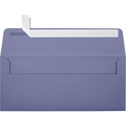 JAM PAPER #10 Business Premium Envelopes with Peel and Seal Closure, 4 1/8 x 9 1/2, Dark Purple, 25/Pack