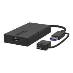 Plugable USB C to HDMI Adapter, Universal Video Graphics Adapter for USB 3.0 and USB-C Macs and Windows - Extend an HDMI Monitor up to 1080p@60Hz