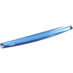 Fellowes® Gel Crystals Wrist Rest, 1"H x 19.31"W x 2.31"D, Blue
