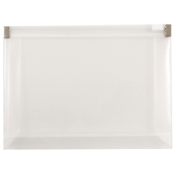 JAM Paper® Plastic Envelopes, 4 1/2&quot; x 6 1/2&quot;, Clear, Pack Of 12