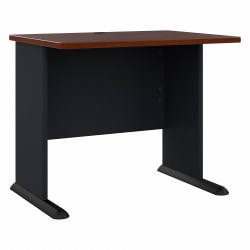 Bush Business Furniture Office Advantage 36&quot;W Computer Desk, Hansen Cherry/Galaxy, Standard Delivery
