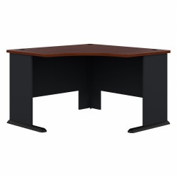Bush Business Furniture Office Advantage 48&quot;W Corner Desk, Hansen Cherry/Galaxy, Standard Delivery