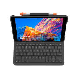 Logitech Slim Folio Keyboardcover Case Ipad Air Tablet Graphite Office Depot