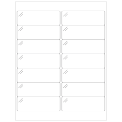 Office Depot Brand Crystal Clear Rectangle Laser Labels Ll237cc 4 X 1 38 Pack Of 1400 Office Depot