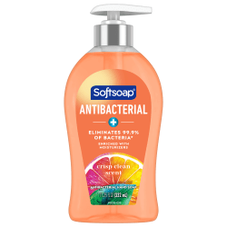 Softsoap® Antibacterial Liquid Hand Soap, Crisp Clean Scent, 11.25oz pump