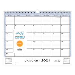 Blue Sky Monthly Wall Calendar 110399 21 - Office Depot