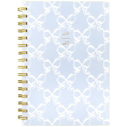 Leah Bisch&trade; for Mead Cambridge® Academic 2026-2027 Weekly Monthly Planner, Bow Trellis, Small, 5 1/2" x 8 1/2"