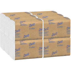 Scott® C-Fold 1-Ply Paper Towels, 40% Recycled, 200 Sheets Per Pack, Case Of 12 Packs
