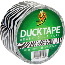 Duck Tape 1.88 x10 yards Zebra - Office Depot
