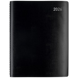 Office Depot Brand Weekly Monthly Planner, 8" x 11", Black, January 2026 to December 2026, OD71080026